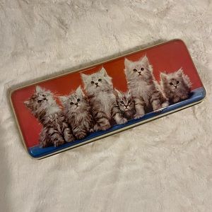 Adorable Vintage Pretty Kitty Tin Can